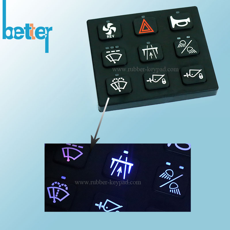 Elstomer Laser Marking Keypad Elstomer Laser Marking Keypad
