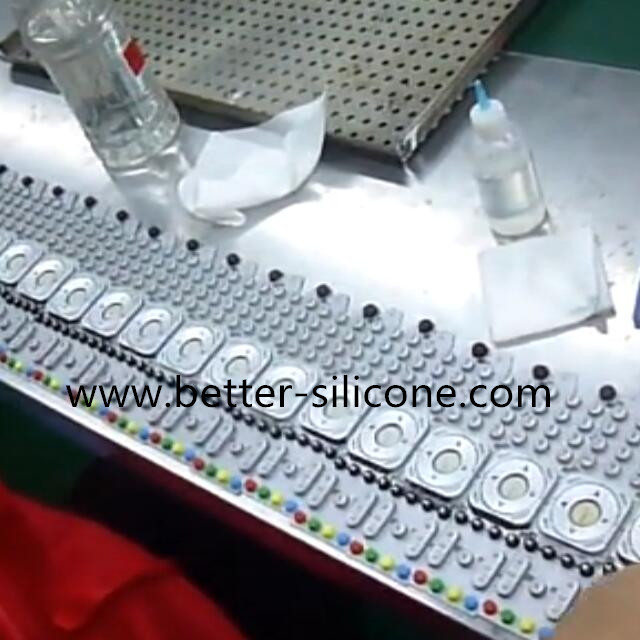 Plastic Key Cap with Silicone Key pad Plastic Key Cap with Silicone Key pad