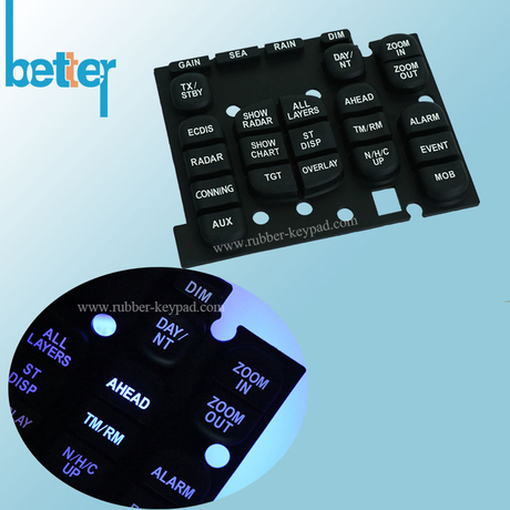 Customize Elastomer Rubber Silicone Laser Etched Keypad
