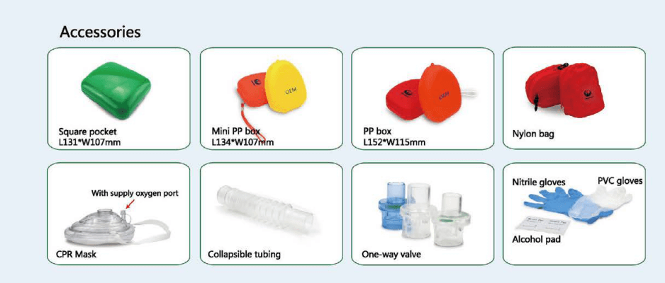 CPR mask & CPR face shield accessories