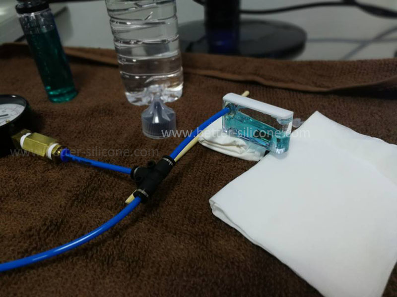 silicone valve pressure test