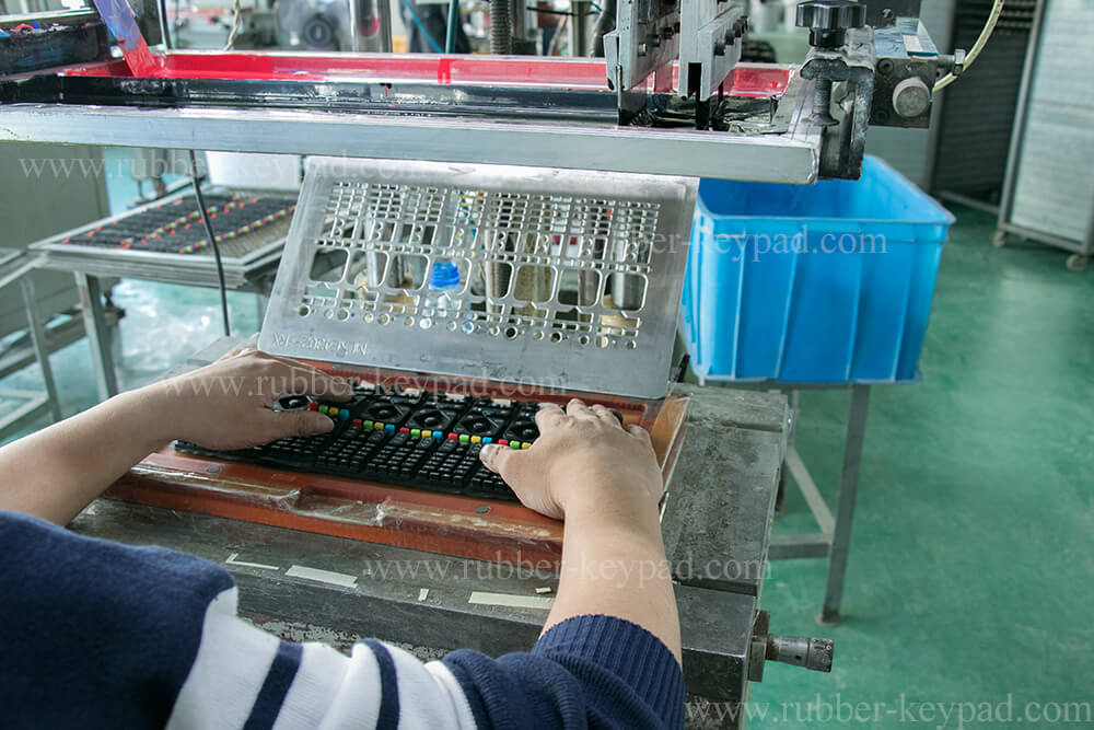 silkscreen printing keypad process