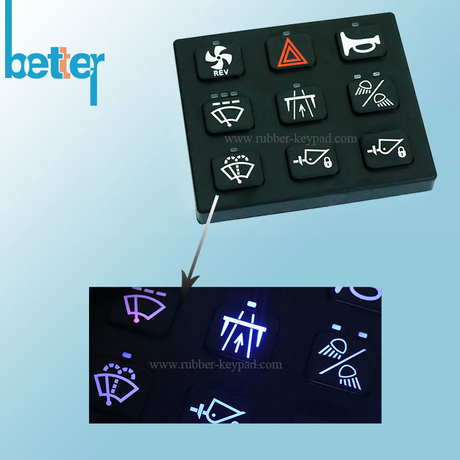 Customize Rubber Silicone Laser Marking Keypad