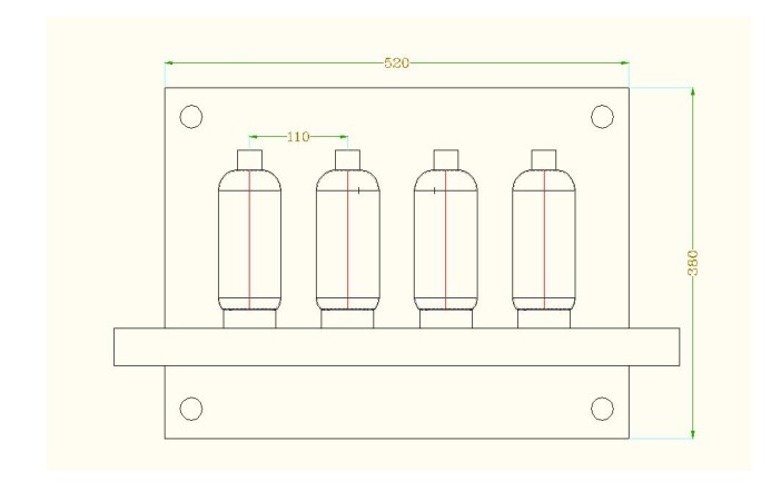 silicone rubber bottle sleeve Mold layout