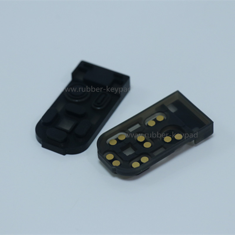 Silicone Rubber Keypad with Gold Pills