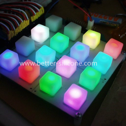 Translucent Silicone Rubber Button Pad 4x4 Keyboard
