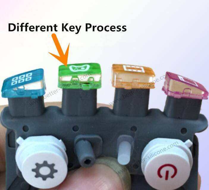 Plastic Keycap Silicone Keypad