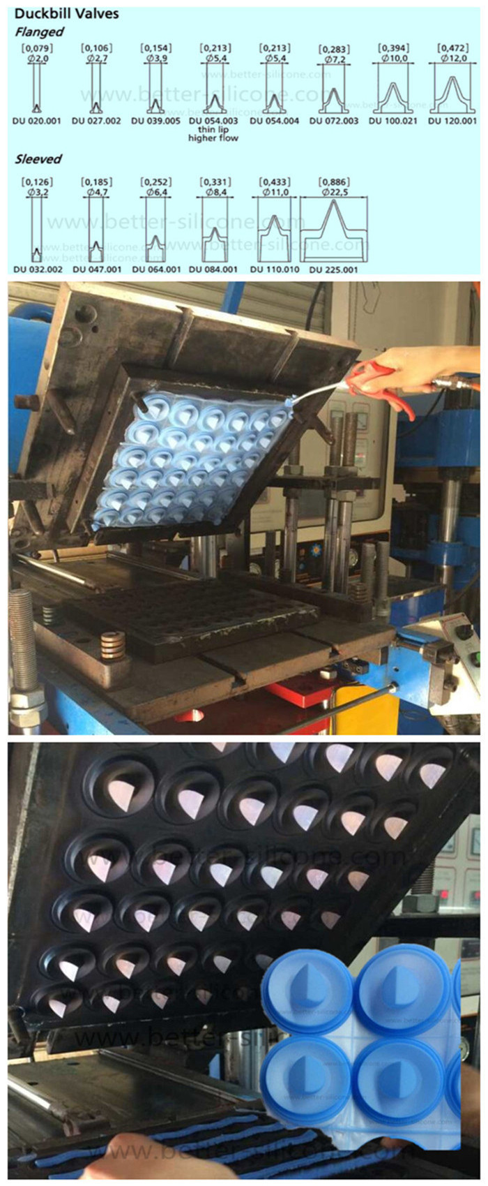 Silicone Duckbill Valves