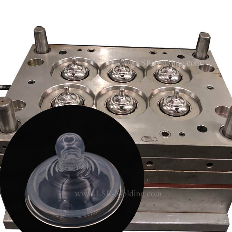 silicone baby nipple LSR Injection mold
