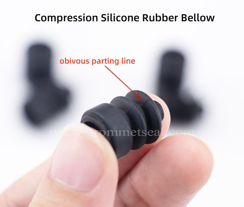 Custom Compression Molding Silicone Rubber Bellows for Medical Instruments