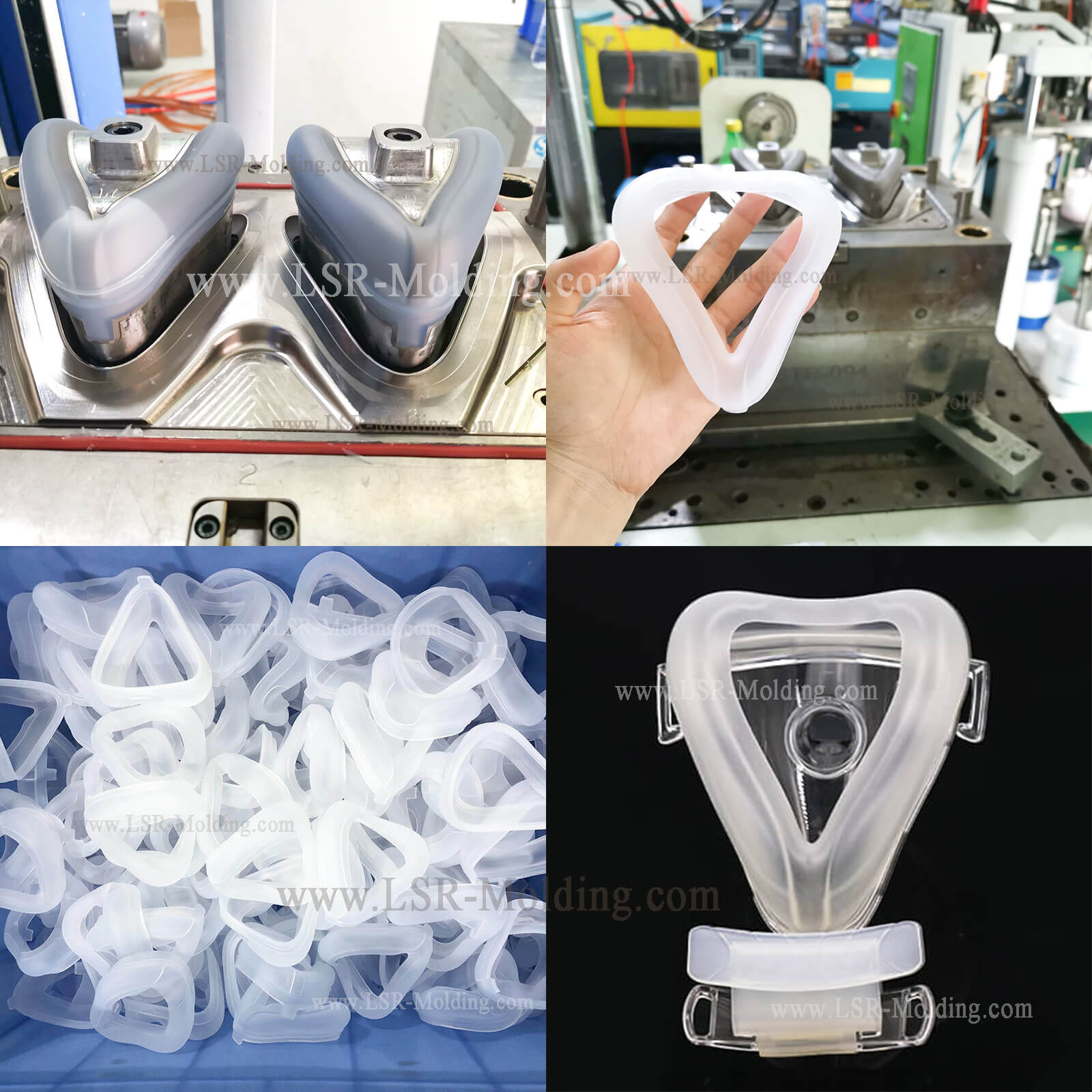 Medical Grade Liquid Silicone Oxygen Resuscitator Face Mask