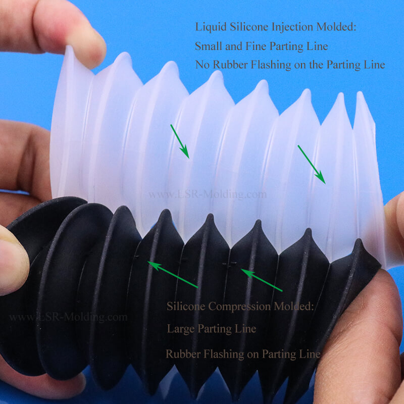 Medical Silicone Injection Molding Flexible Sleeve Bellow Joint