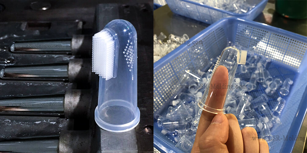 LSR Silicone finger toothbrush