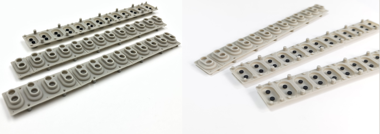 double bell type piano rubber keypad