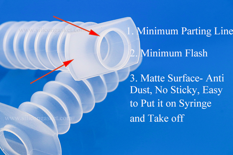 Small Parting Line Bottle Tube House Shell Silicone Rubber Sleeve