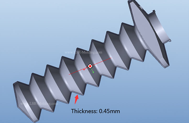 Custom Rubber Tube Sleeve Flexible Rubber Bellows for Medical House