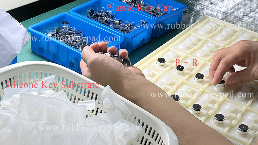 Plastic Keycap Silicone Rubber Keypad