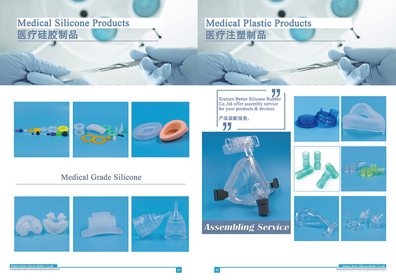 medical grade silicone and plastic part