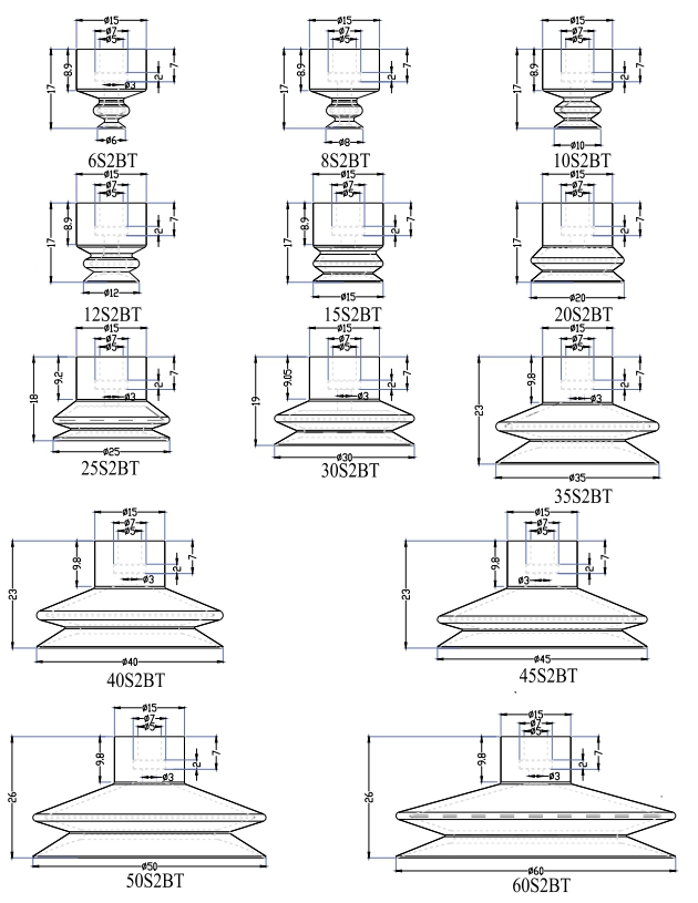 Flat Suction Cups Flat Vacuum Suction Cups Silicone Rubber Vacuum