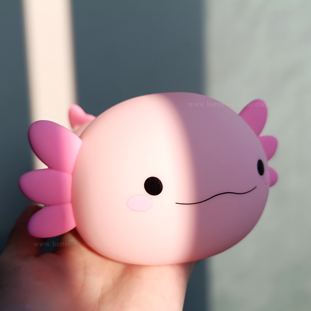 Soft Cartoon Dimmable Lamp Axolotl Night Glow